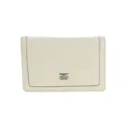 Pierre Cardin Ladies Leather Snap Button Bi-Fold Wallet - Bone