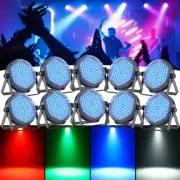 10PCS 60LED Par Light Stage Lighting RGB DMX Party Disco DJ Bar Wireless Remote