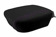 Console Lid Pull Over Cover Leather for Hyundai Equus 2010-2013 Purple Stitch