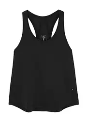 ON Running Focus Stretch-cotton Tank, Tops, Black, Large, Cotton - L L