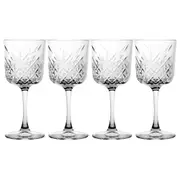 4pc Pasabahce Timeless 330ml Red Wine Glasses Stemware Cocktail Drink Cup Clear