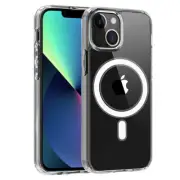 Reiko Magnetic Wireless Charging TPU Bumper Case for iPhone 13 in Clear | MaxSt