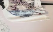 Desigual sequin fringe crop sweatshirt in White - size L