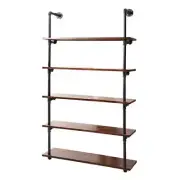 NNEDSZ Wall Display Shelves Industrial DIY Pipe Shelf Rustic Floating Brackets