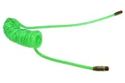 PR14-25B-G Flex Coil Polyurethane Coiled Air Hose, 1/4" 1/4" X 25 Feet Green