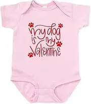 [CafePress] My Dog is My Valentine Baby Light Bodysuit Cute Infant Bodysuit Baby Romper
