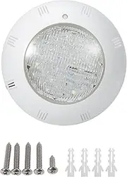 Led Pool Lights for Inground Pools Smart RGB Dimmable Underwater Submersible Lights Inground Swimming Pool Light with Remote for Swimming Pool (White Light 15W)