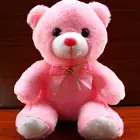 LED Light Up Bear Toy Creative Glow Bear Plush Toy for Valentines Day Gifts