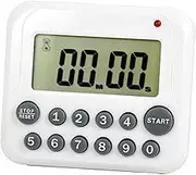 Pack of X4 TIMERS - Counts UP and Counts Down - Stop Watch Used for All Sports in Kitchen and Flying