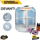 Devanti 1L Air Humidifier Ultrasonic Purifier Aroma Diffuser Aromatherapy LED