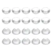 20mm High Power LED Lens, 20 Pcs 60 Degree Smooth Optical PMMA Lenses, Clear