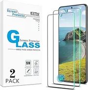 (2 Pack) KATIN Screen Protector for Samsung Galaxy S22 5G Tempered Glass, Support Fingerprint Unlock, Anti Scratch, Bubble Free, Case Friendly