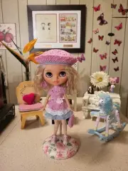 Custom Blythe Fashion Ooak Doll W/Mohair/Krystal