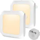 2 Pack Night Lights Plug-In with AU Plug, Automatic On/Off Dusk Dawn Sensor Nigh