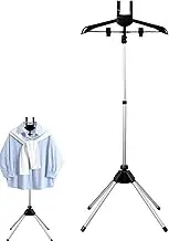 Portable Clothes Steamer Rack ? Adjustable Aluminum Alloy Stand With Foldable Design | Height Adjustable Non-Slip Bottom For Secure Use And Ideal For Garment Steaming, Drying, And Home Use