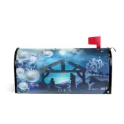 Nativity Christmas Abstract Magnetic Mailbox Cover MailWraps Garden Yard Home...