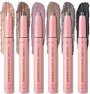 Dynaeuty 6PCS Cream Eyeshadow Stick, Matte Eyeshadow Pencil Crayon, Highlighter Eye Shadow Stick Sets, Long Lasting Waterproof Eye Shadow Make Up(A#02)