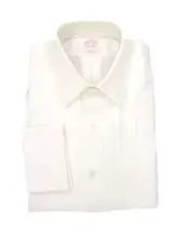 Brooks Brothers Traditional Fit All Cotton 14.5- 32 10-Pleat Tuxedo Shirt White