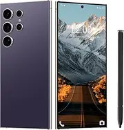 I24 Ultra Unlocked Phone 12+512GB,Built in Pen the Phone,Smartphone Battery 6800mAh 6.82" HD Screen,Android 14.0 with 128GB Memory Card cell phone,Face ID/5G/Fingerprint Lock/GPS (Deep Purple, 12+512)