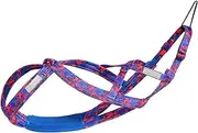 Fenteer Dog Running Harness Pulling Harness Bikejoring Professional Work Out Skijoring Dog Sledding Harness Husky Harness, L Rose Red
