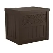All Weather Outdoor Bench Seat Storage Bin Box Deck Patio Porch Garden Hose Tool