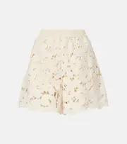 [Moncler] Moncler Cotton-blend shorts UK 12 white