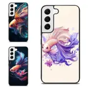 Colorful Betta fighting fish For Samsung S21 S22 S23 S24 Ultra FE Flexible Cases