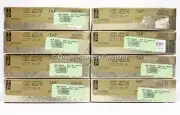 LOT OF 8 TAP Wedding VHS Cases AVIDWEG GRAY EMBOSSED BOOK STYLE STORAGE - NOS