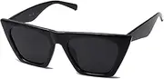 [SOJOS] Oversized Square Cateye Polarized Sunglasses for Women Big Trendy Cat Eye Sunnies SJ2115