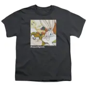 Looney Tunes Squad Goals Kids Youth T Shirt Licensed Bugs Taz Tweety Charcoal