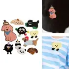 10 Pcs Lovely Cats Sewing Patches Iron on Patches Embroidery Patches for Clothes