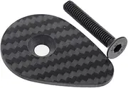 Perfeclan Carbon Fiber Bicycle Headset Top Cap Bike Stem Cap Repair Part Lightweight Sturdy Portable Bike Headset Top Cover for Cycling