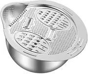 Stainless Steel Kitchen Strainer with Handles, Set of 3, Micro-Perforated Colander, 30cm (2, Silver)