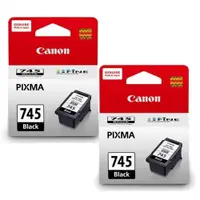 在飛比找ETMall東森購物網優惠-【2入組】CANON 原廠 PG-745 黑色 墨水匣 適用