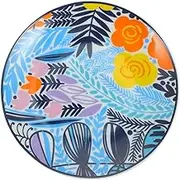 FUNOMOCYA Ceramic Dessert Plate Afternoon Tea Serving Tray for Appetizers Fruit Snacks Tableware for Weddings Parties Restaurants