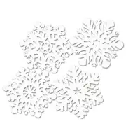 Beistle Die-Cut Snowflakes (4/Pkg) - Party Decoration Christmas / Winter