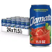 Clamato Juices Refreshing Tomato Cocktail Original Flavor 11.5 Oz Can Pack of 24