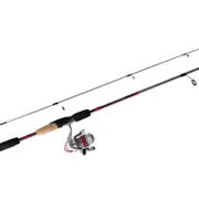 Pink 6'6 Okuma Steeler XP 2 Piece Fishing Rod and Reel Combo Spooled with Line