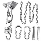 Hammock Chair Hanging Hardware Kit with Chain and Spring, Heavy Expansion Bolt