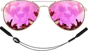 [infi] Glass Lens Polarized Sunglasses Aviator Women Men Fishing Driving Beach Glasses Mirrored Coating Scratch Resistant