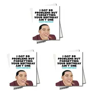 3PK Filthy Sentiment Jay Z Birthday Blank Greeting Card 350gsm w/WHT Envelope A5