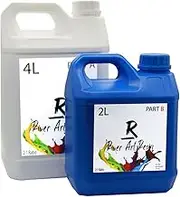 River Art Resin Deep Pour Epoxy Kit, 6L 2:1 Ratio, 4L Part A and 2L Part B, Ultra-Clear Casting