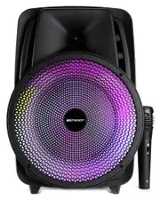 Emerson Portable 8in Bluetooth Party Speaker with Disco Light & Stand