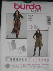 Skirt in 2 lengths Misses size 10-20 Burda 7293 Sewing Pattern