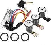 Auto 3 Door Lock Set with Ignition Barrel, for Citroen, Berlingo, for Peugeot,for Partner, 1996-2008 96244156 9170.G3 9170.CW 252522 car Door Lock
