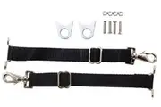 Competition Engineering Door Limiter Straps Nylon Webbing Quick-Disconnect Ends Adjustable Hardware Pair