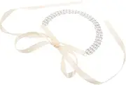 [Healeved] Rhinestone Wedding Belt for Bride Bridesmaids Elegant Waist Sash Chic Accessory for Dresses for Formal Events and Special Occasions