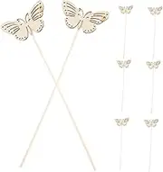 10pcs Butterfly Aroma Diffuser Sticks Decorative Replacement Sticks for Desk Diffuser Versatile Home Office Essential Oil Accessories