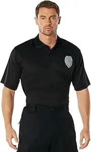 [ROTHCO] Moisture Wicking Security Polo Shirt with Badge