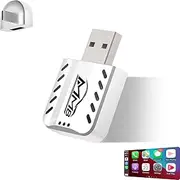 MMB CarPlay Wireless Adapter, 2025 Upgrade CarPlay Dongle Converts Wired to Wireless for iPhone, USB C/A Plug and Play CarPlay Adapter Compatible with iPhone iOS 10+ and Cars with CarPlay